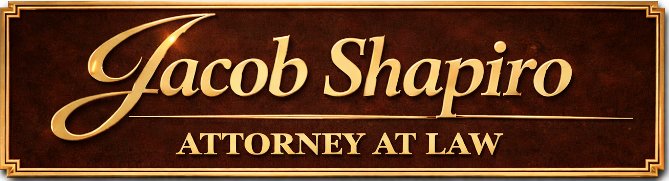 Jacob Shapiro Attorney at Law nameplate