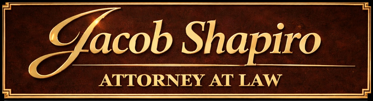 Jacob Shapiro Attorney at Law nameplate